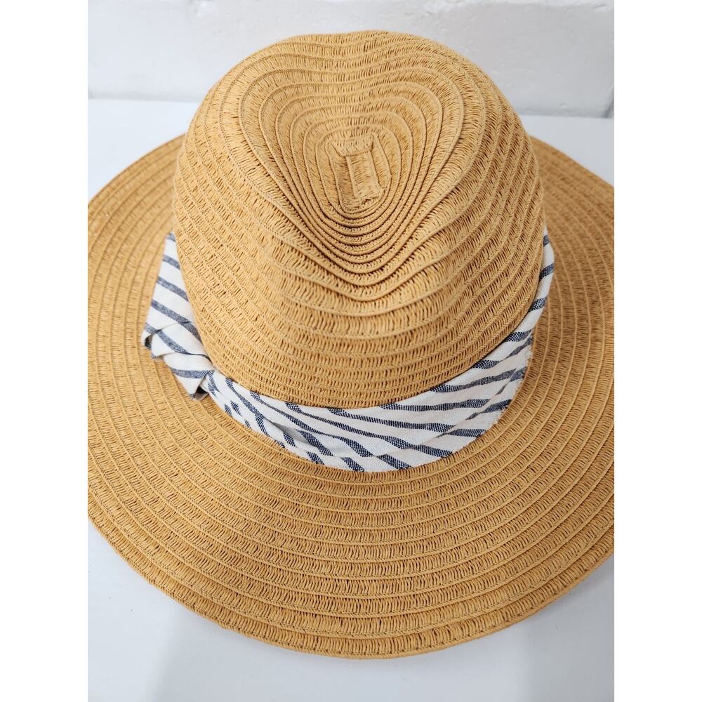 Hat Attack Women's Paper/Polyester Blend Straw Fe… - image 6